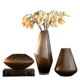 Frosted Glass Vase – Modern Soft Floral Home Décor