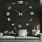 Oversized Acrylic Wall Clock – Modern Mirror Art Design