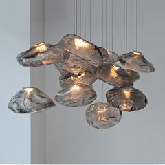 Postmodern Glass Chandelier – Light Luxury Designer Statement Piece