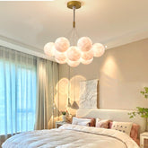 Nordic Moon Bubble Chandelier – Luxury Bedroom Statement Light