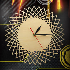 Geometric Abstract Graphic Wall Clock Modern