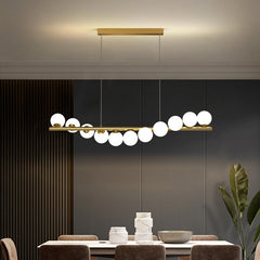 Creative 3D Long Chandelier – Luxury Dining Room Statement Light