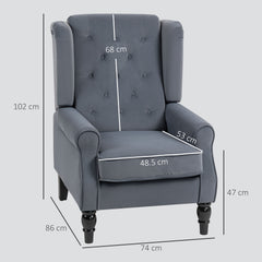 Wingback Accent Chair, Retro