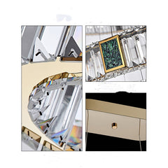 Light Luxury Crystal Chandelier for Living Room, Dining, Bedroom & Study