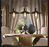 Black Birdcage Glass Chandelier – Industrial Luxury Ceiling Light