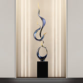 Abstract Wind & Water Sculpture – Modern Artistic Home Décor