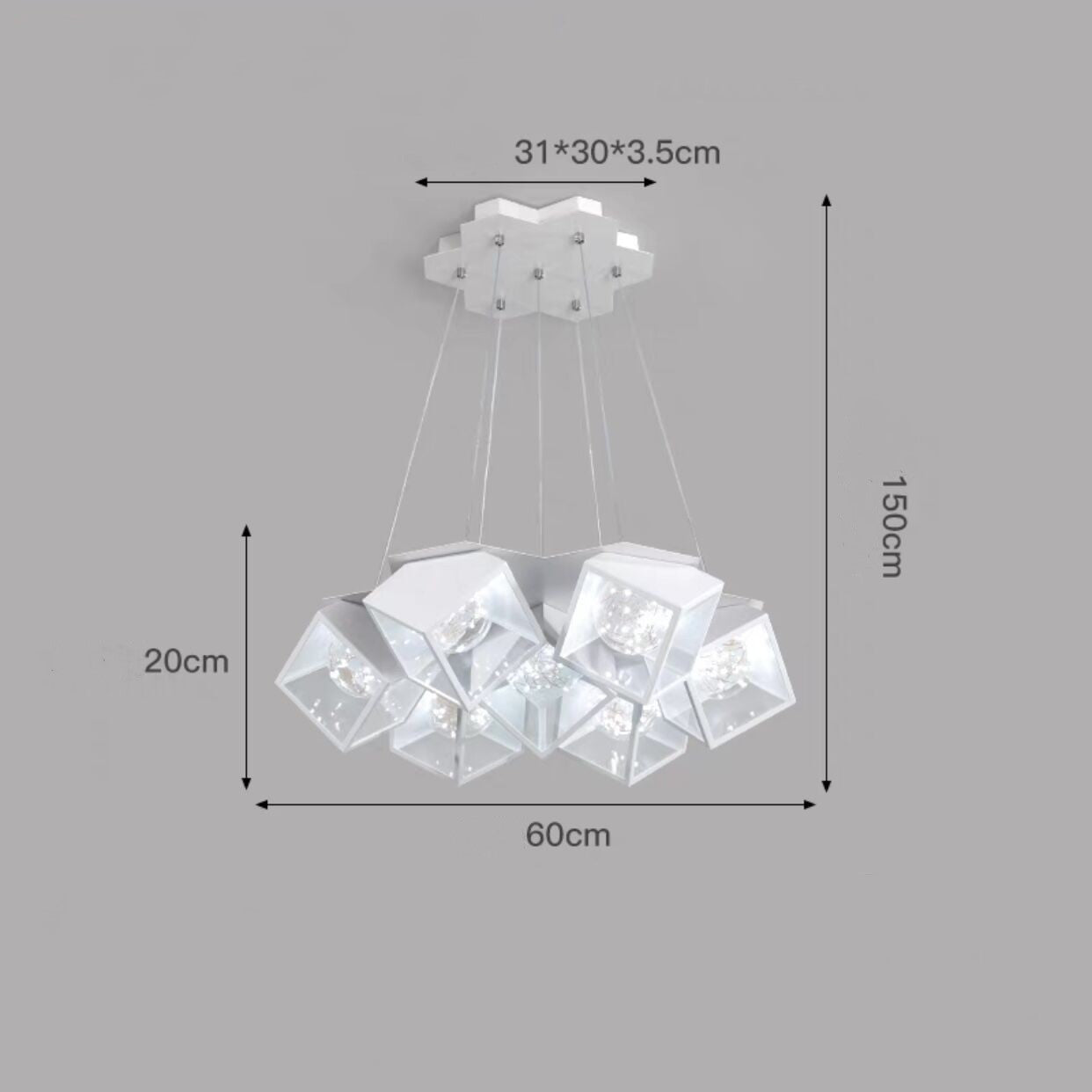 Modern Nordic Star Chandelier – Premium Bedroom & Dining Lighting