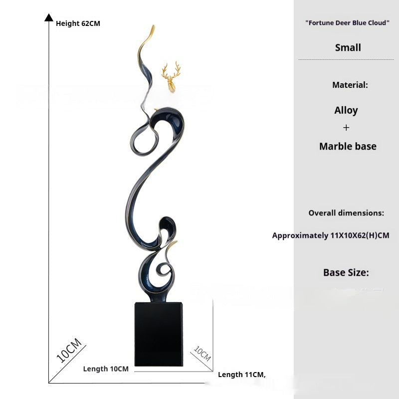 Abstract Wind & Water Sculpture – Modern Artistic Home Décor