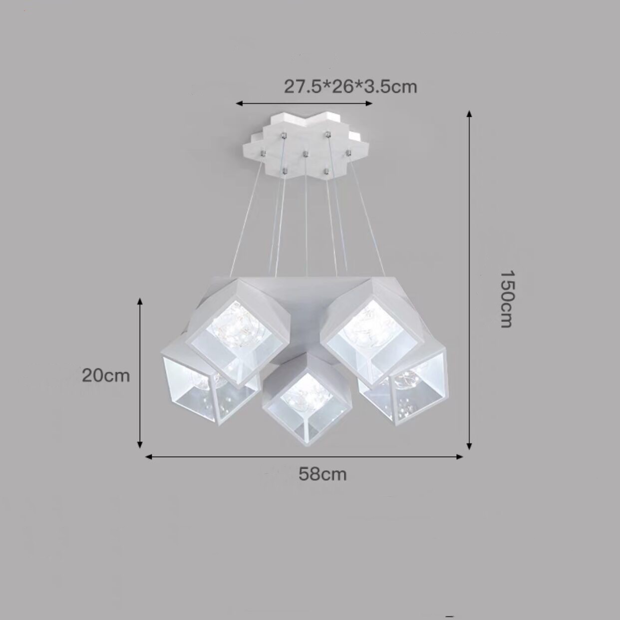 Modern Nordic Star Chandelier – Premium Bedroom & Dining Lighting