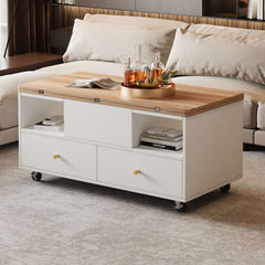 Lift Top Coffee Table With Wheels,