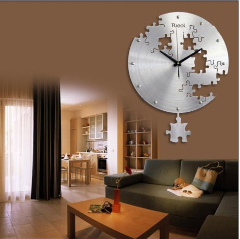 16" Modern Circular Wall Clock – Silent Home Décor