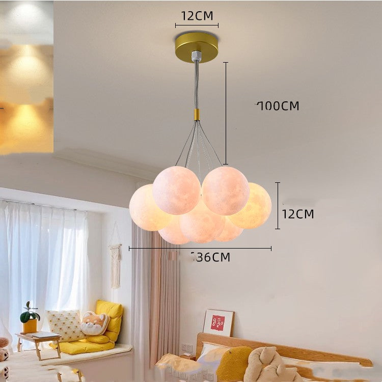 Nordic Moon Bubble Chandelier – Luxury Bedroom Statement Light