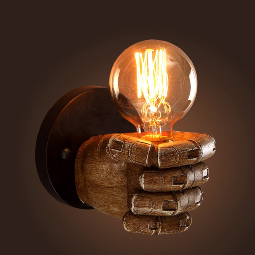 Creative Resin Fist Wall Lamp – Unique Decorative Wall Light