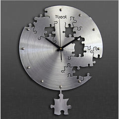 16" Modern Circular Wall Clock – Silent Home Décor