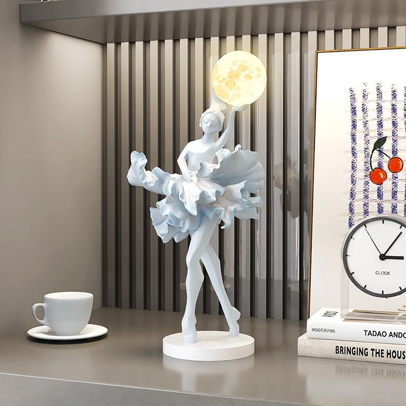 Girl's Art Decoration Small Night Lamp Home Hallway Wine Cabinet Table Decorations