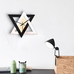 Nordic Black & White Wall Clock – Modern Silent Decorative Design