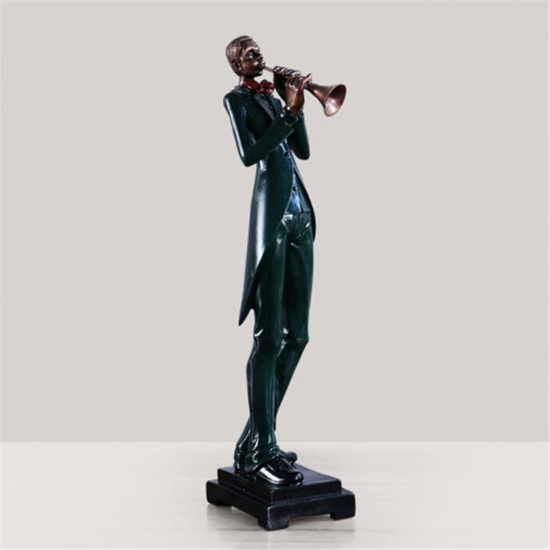 Abstract European Band Sculpture – Modern Character Art Ornament