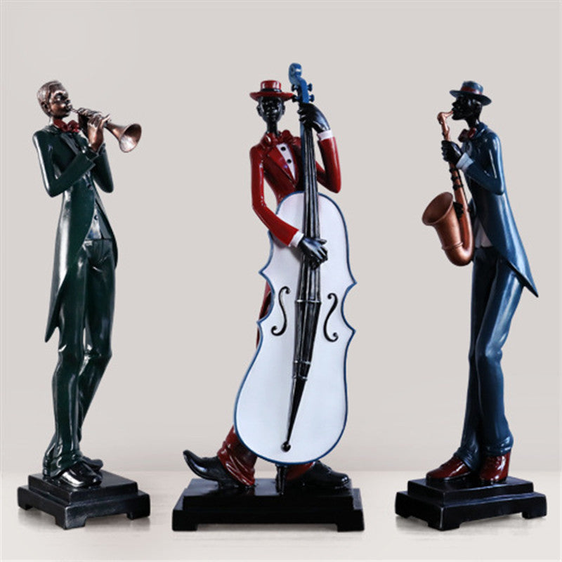 Abstract European Band Sculpture – Modern Character Art Ornament