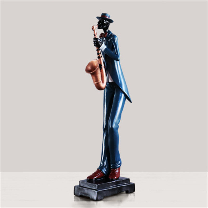 Abstract European Band Sculpture – Modern Character Art Ornament
