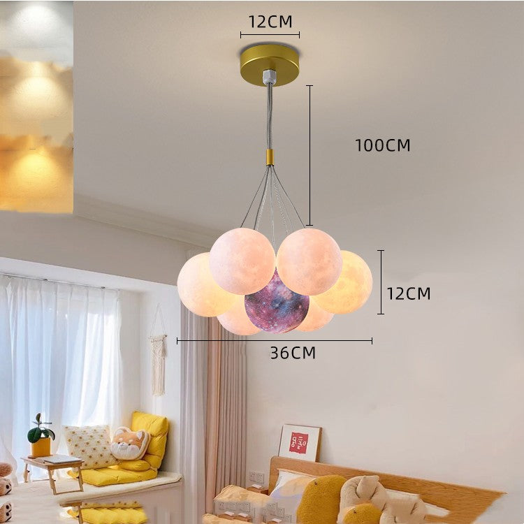 Nordic Moon Bubble Chandelier – Luxury Bedroom Statement Light