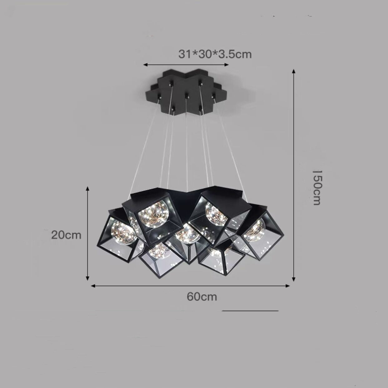 Modern Nordic Star Chandelier – Premium Bedroom & Dining Lighting