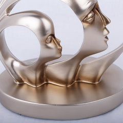 Nordic Modern Resin Sculpture – Abstract Character Statue