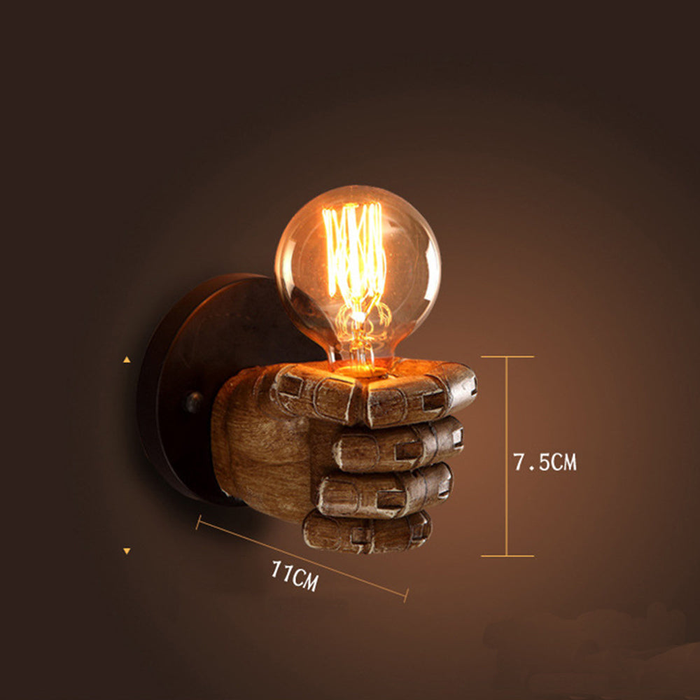 Creative Resin Fist Wall Lamp – Unique Decorative Wall Light