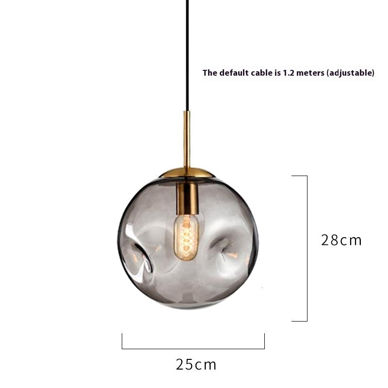 Modern Glass Iron Chandelier – Elegant Restaurant Ceiling Feature