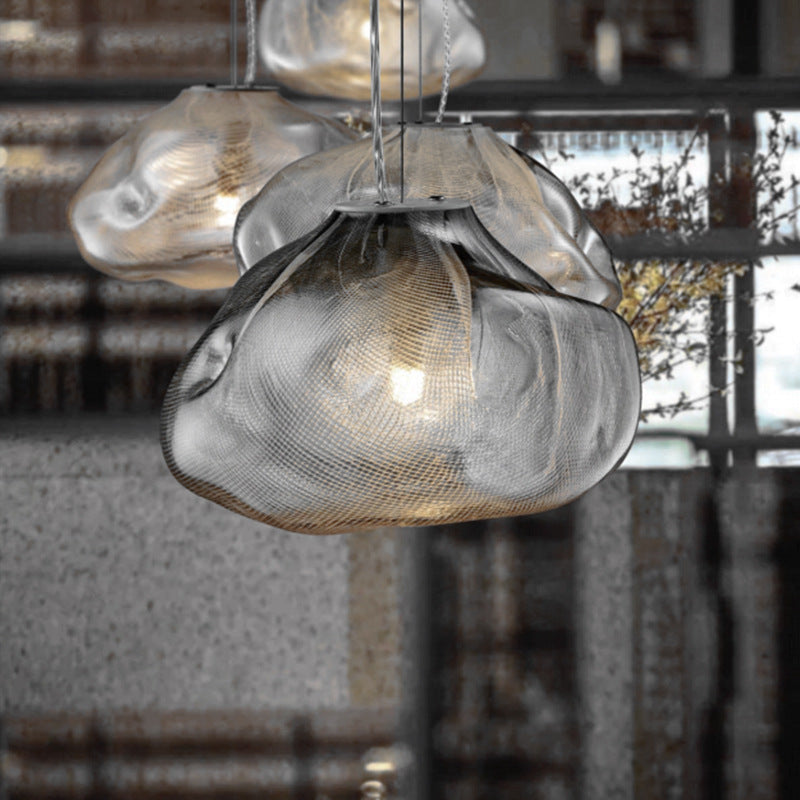 Postmodern Glass Chandelier – Light Luxury Designer Statement Piece