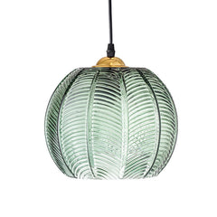 Botanical Glass Chandelier – Elegant Green Leaf Dining Room Lighting
