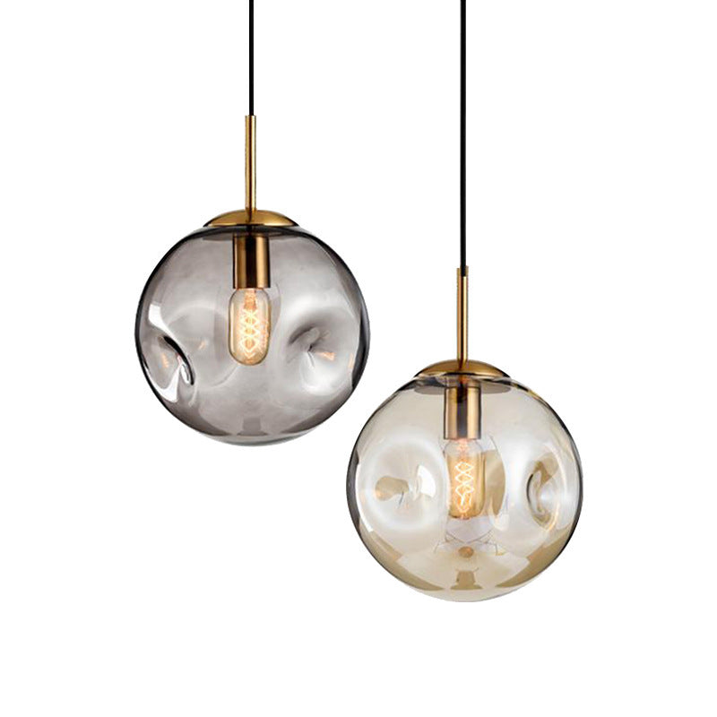 Modern Glass Iron Chandelier – Elegant Restaurant Ceiling Feature