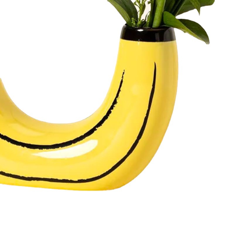 Banana Shape Vase – Creative Flower Arrangement Home Decoration