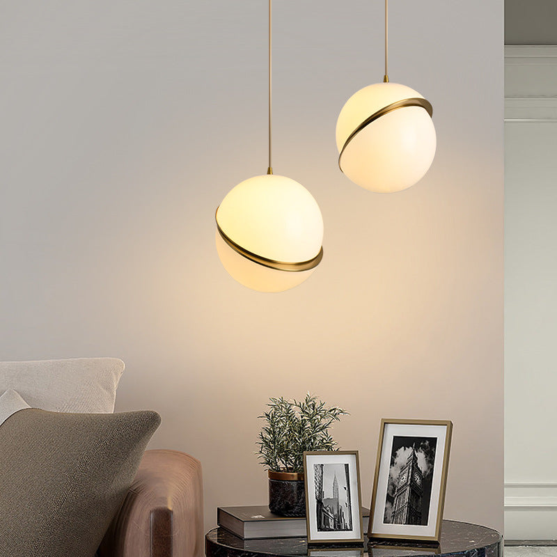 Creative Glass Ball Chandelier – Luxury Multi-Level Statement Light