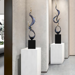 Abstract Wind & Water Sculpture – Modern Artistic Home Décor