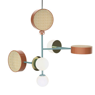 Creative Colourful Chandelier – Modern Luxury Restaurant Ceiling Light