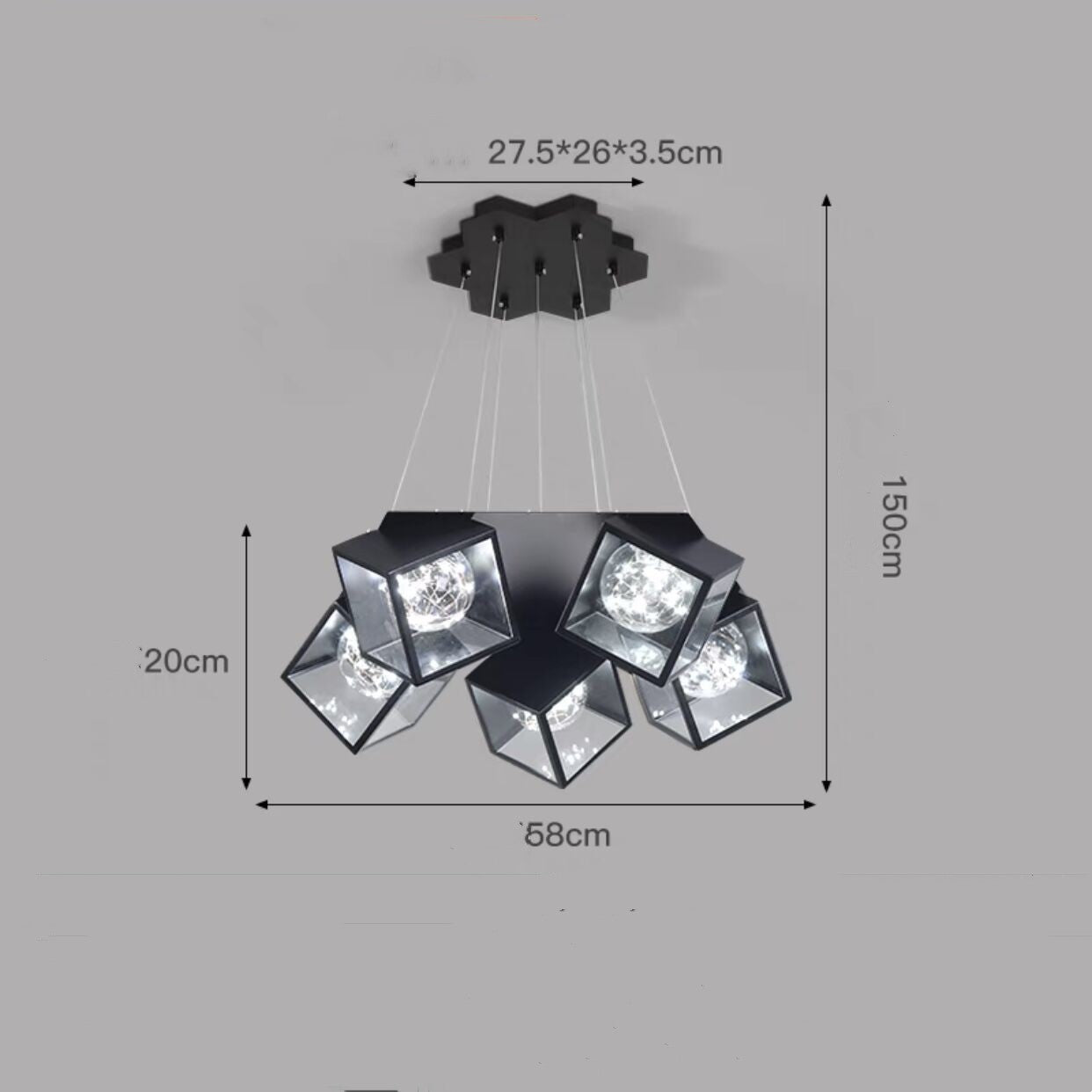 Modern Nordic Star Chandelier – Premium Bedroom & Dining Lighting