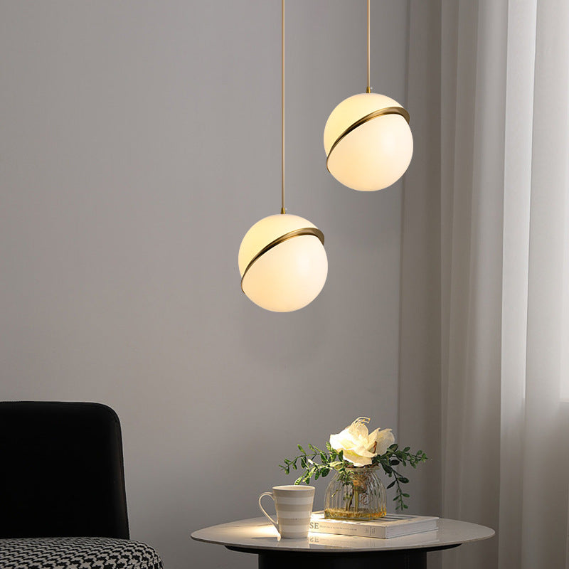 Creative Glass Ball Chandelier – Luxury Multi-Level Statement Light