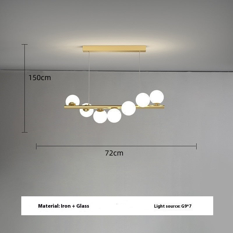 Creative 3D Long Chandelier – Luxury Dining Room Statement Light
