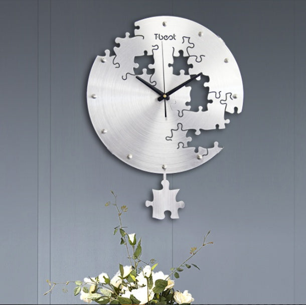 16" Modern Circular Wall Clock – Silent Home Décor