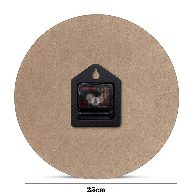 Simple Wood Grain Wall Clock – Modern Minimalist Design
