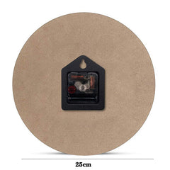 Simple Wood Grain Wall Clock – Modern Minimalist Design