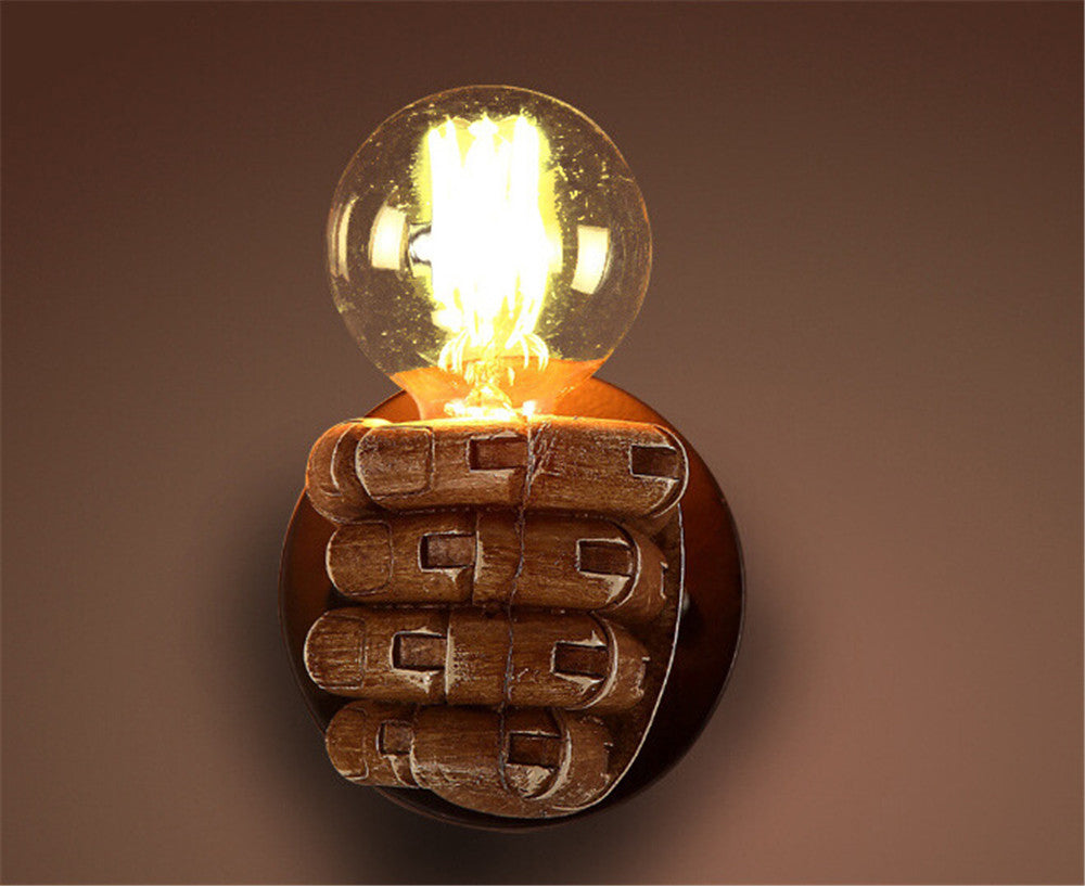 Creative Resin Fist Wall Lamp – Unique Decorative Wall Light