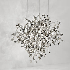 Nordic Designer Leaf Chandelier – Elegant Minimalist Ceiling Light