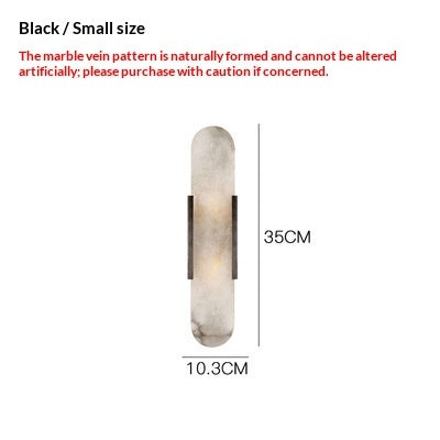 Light-luxury Natural Marble Wall Sconce For The Bedroom In A Modern Style