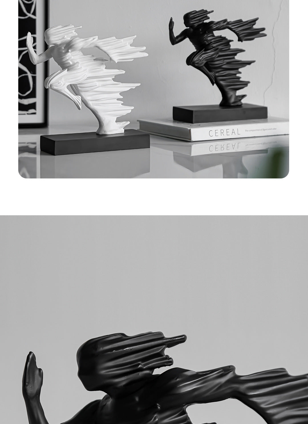 Modern Resin Sculpture Ornament – Entryway Shelf Home Décor