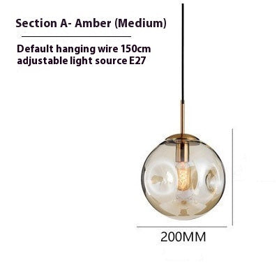 Modern Glass Iron Chandelier – Elegant Restaurant Ceiling Feature