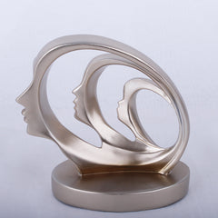 Nordic Modern Resin Sculpture – Abstract Character Statue