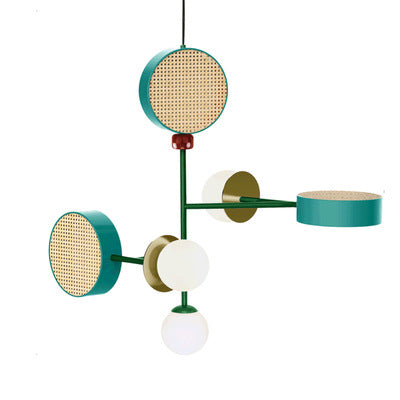 Creative Colourful Chandelier – Modern Luxury Restaurant Ceiling Light