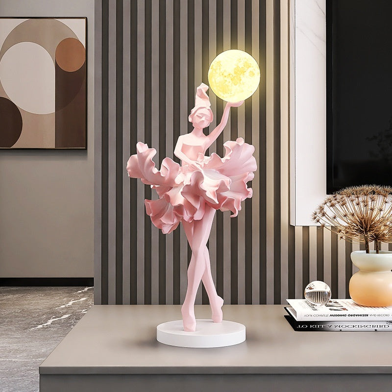 Girl's Art Decoration Small Night Lamp Home Hallway Wine Cabinet Table Decorations