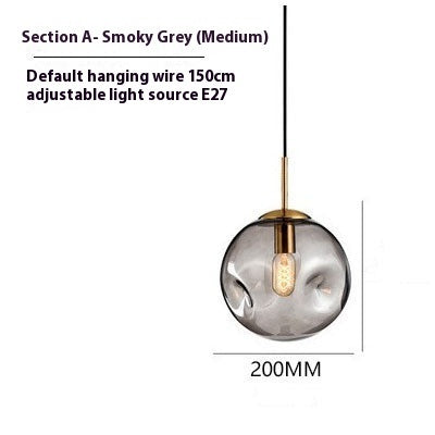 Modern Glass Iron Chandelier – Elegant Restaurant Ceiling Feature